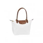 Sac Longchamp Logo soldes pas chers Shopping Le Pliage Petit Blanc